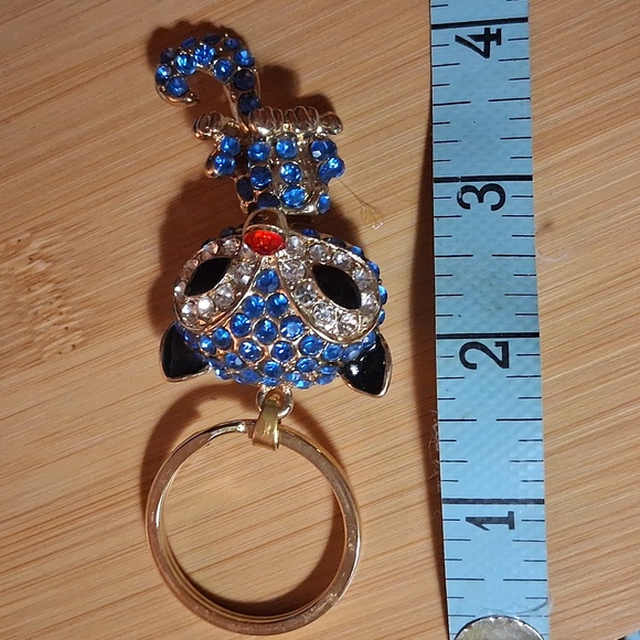 Bling Rhinestone Fox 🦊 Key Ring - Picture 7 of 9